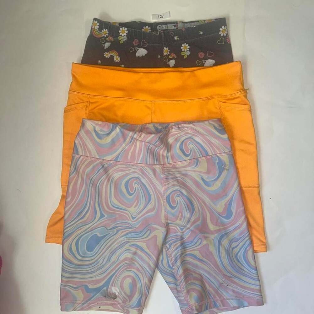 Wonder Nation Athletic Works Biker Shorts Bundle Size L 10-12